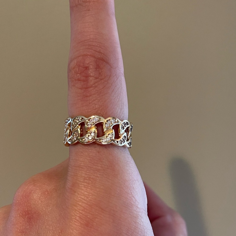 14k Cuban ring - Picture 2 of 3